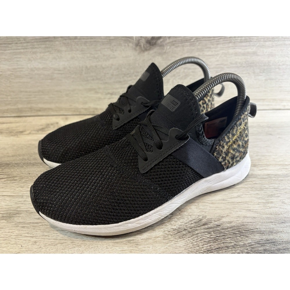 New Balance Fuel Core Nergize Black Leopard Cheetah Sneakers Shoes Womens Size 8 - Picture 2 of 8
